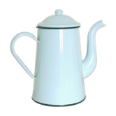 Cafetière émaillé ancienne couleur mint