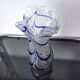 Vase seguso Bleu en verre de murano, italie, 1960