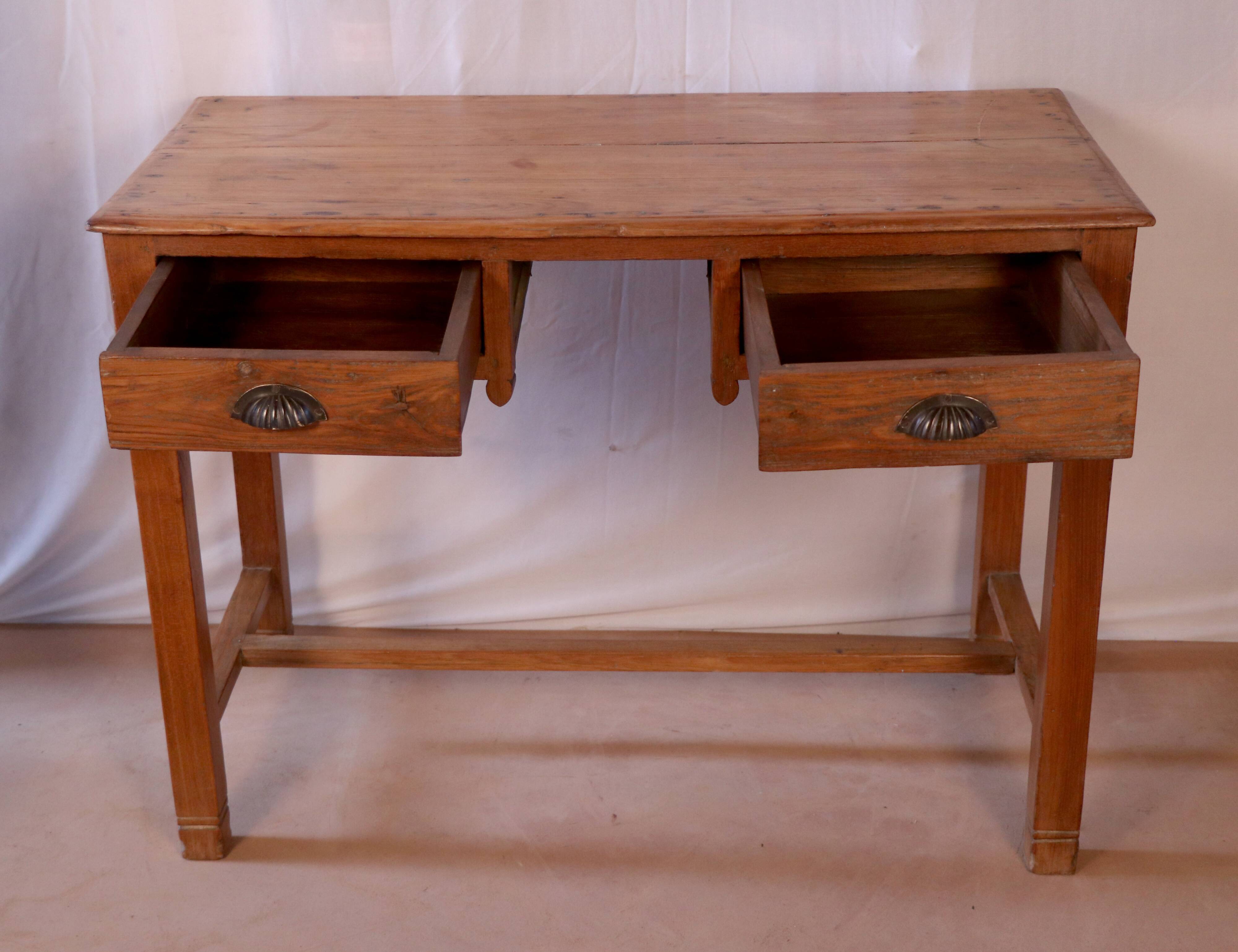 Old desk Burmese teak
