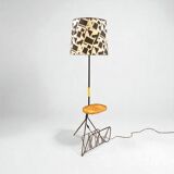 1960s magazine rack floor lamp