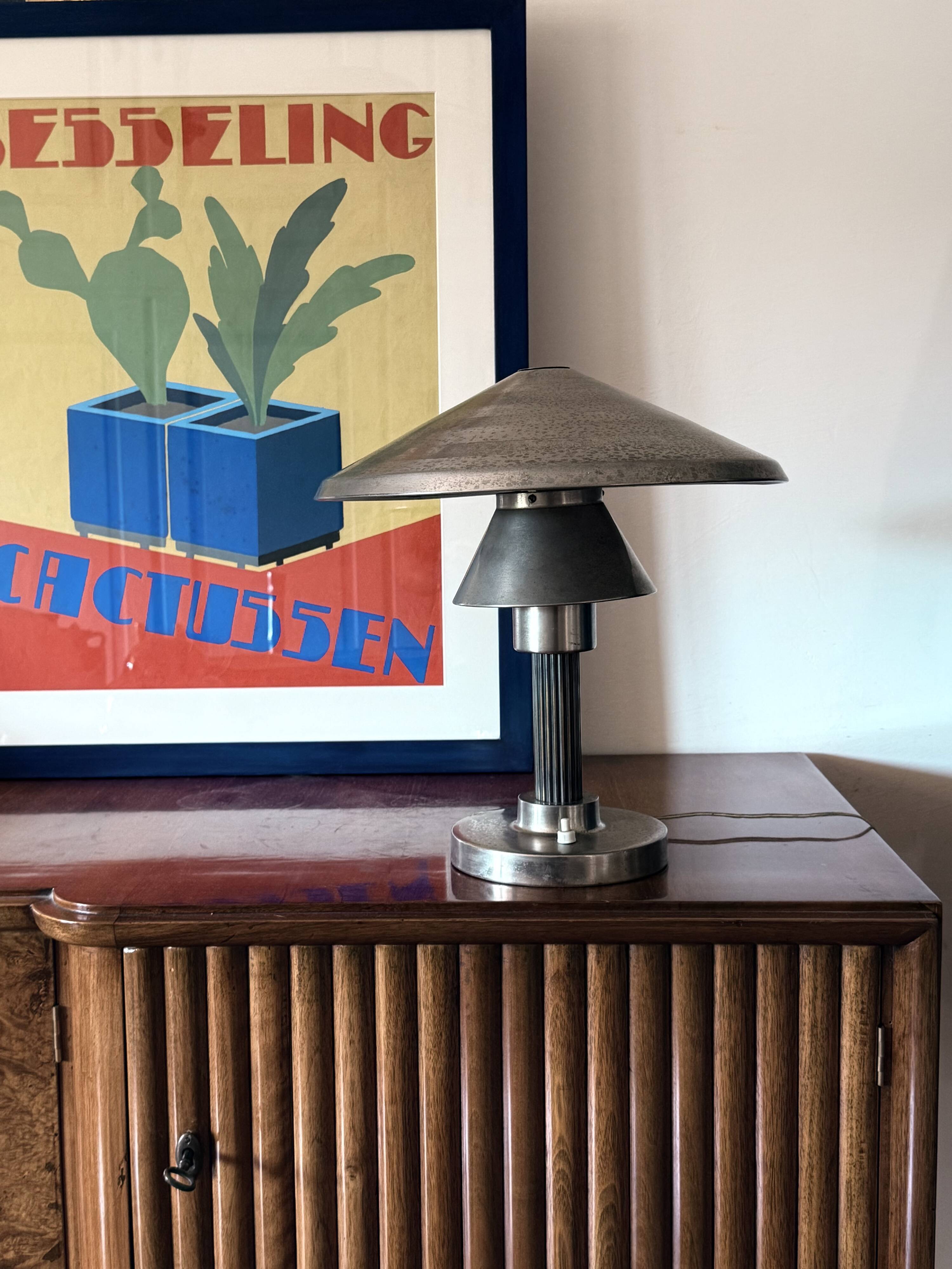 Lampe de table Art Déco, Philips Milano, Italie vers 1930