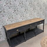 Grande table de drapier patinée (rénovée)