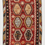 5x10 tribal handmade kilim rug, 156x310cm