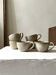 6-cup ceramic coffee service, handcrafted 1970.