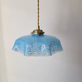 Blue Clichy glass suspension