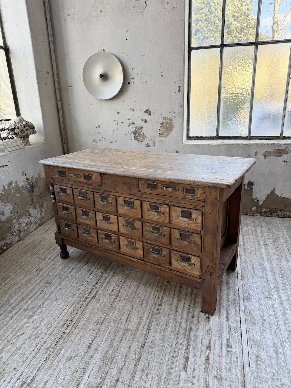 Comptoir, îlot central, meuble de métier multi-tiroirs