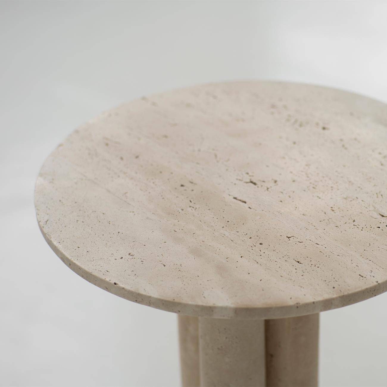 Table d'appoint Trio n° 2 en travertin