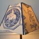 Blue toile de Jouy lampshade