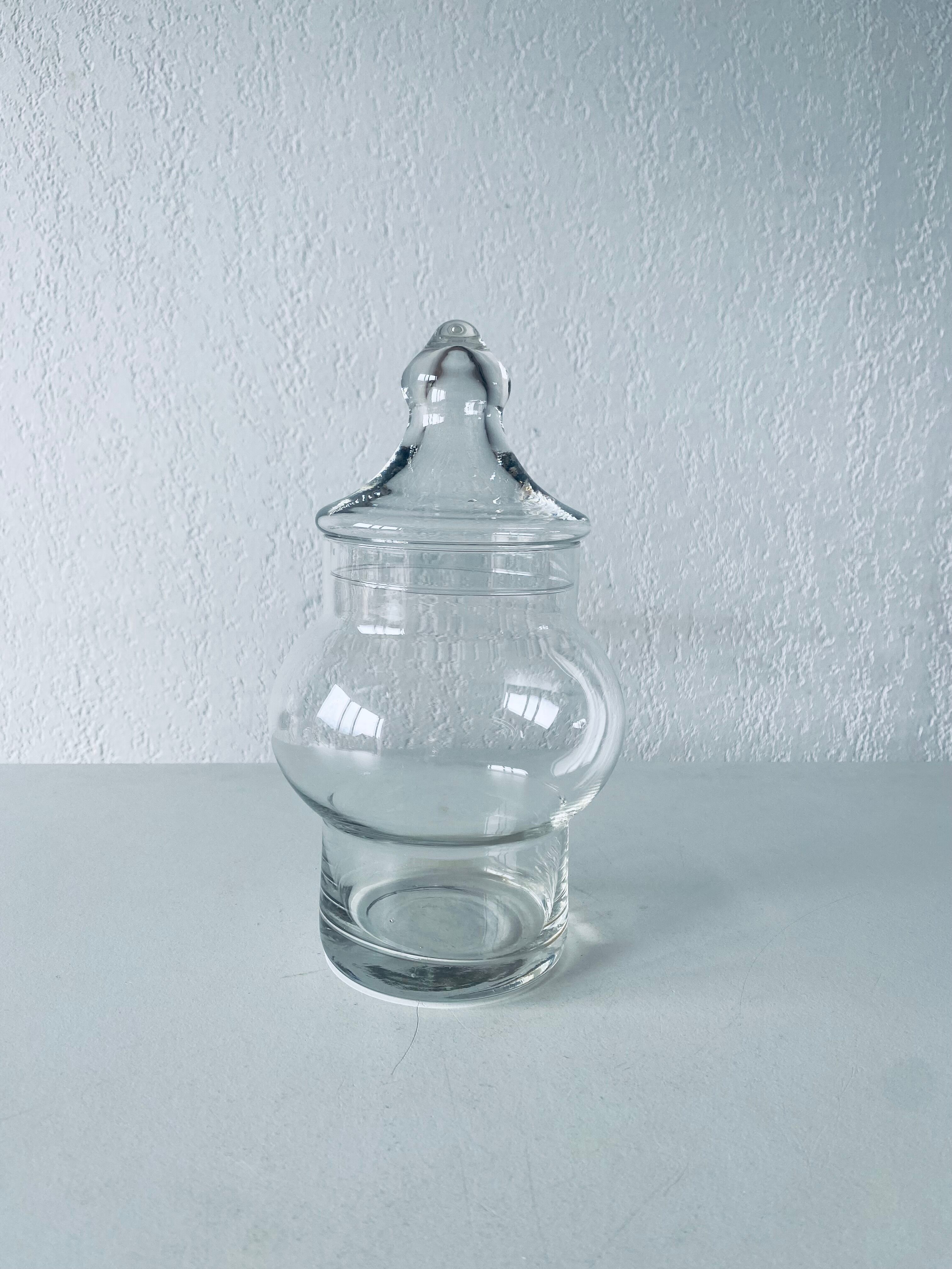 Apothecary shaped glass bottle