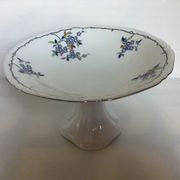 Old shower tray with forget-me-not flowers, Czechoslovakia.