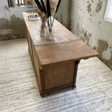 Two-sided central island counter in pine 220cm