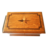 Old marquetry and bordered box