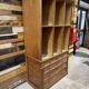 1950s pitch pine workshop cabinet