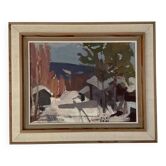 Oil on canvas by Bjorn Julin, 1950s.