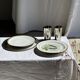 Set of 6 vintage Limoges porcelain plates with fish design.