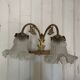 Pair of tulip wall lamps