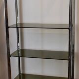 70s chrome steel shelf