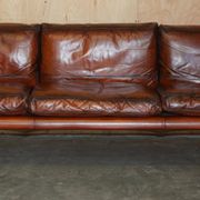Restored suite Tim Bates for Pieff Mandarin leather chrome hardwood.