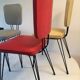 Quatre chaises vintage pied Eiffel