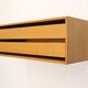 Rare floating nightstand  in oak wood with  drawers - Denmark 70