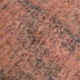 Tapis turc vintage classique en laine terracotta