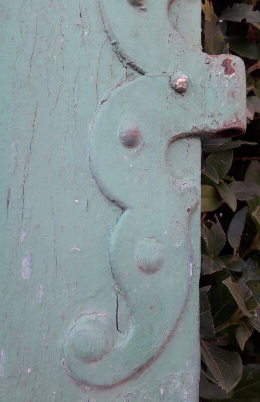 Door H186.5xW75cm with 18th century interior molding