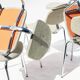 Chaises chrome design Français par Pierre Paulin