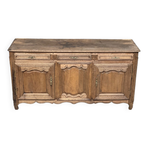 buffet en chêne délavé