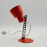 Vintage Targetti Sankey Orange Desk Lamp, Italian 70s Design