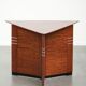 Table d'appoint, café Art Déco de forme triangulaire