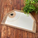 Art Deco mirror golden patina