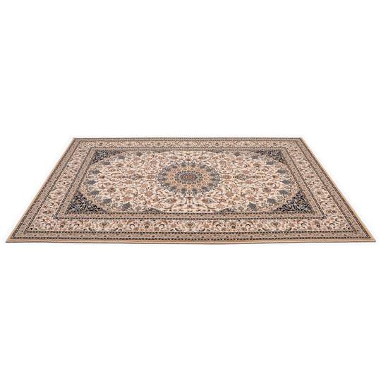 Chaku beige and black persian carpet 80x150 cm