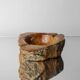 Large vintage ashtray in alabaster - handmade in stone - Italy 1960s - table decoration, unique gift idea, smoking accessories
