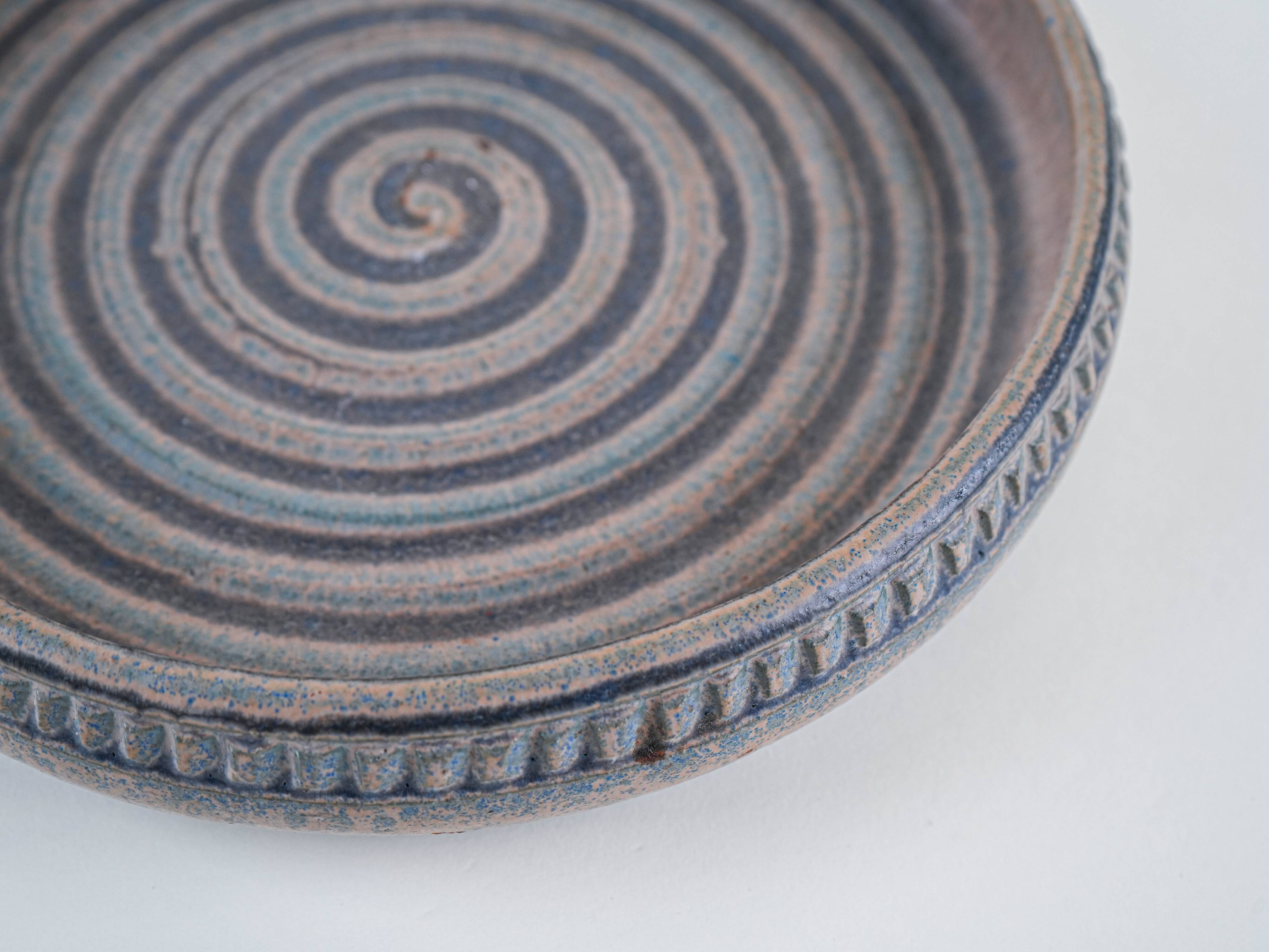 Ceramic bowl, Danish design, 1960s, manufactured by Lovemose