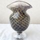 Vase sur pied en verre
