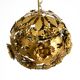 Beautiful floral-style spherical metal ceiling lamp, 1970s Regency design