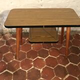 Two-plated formica side table