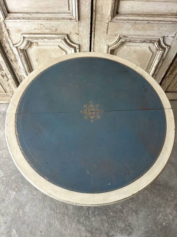 Guéridon ou paire de consoles de style Louis XVI laqué 20e siècle