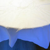 Embroidered round tablecloth