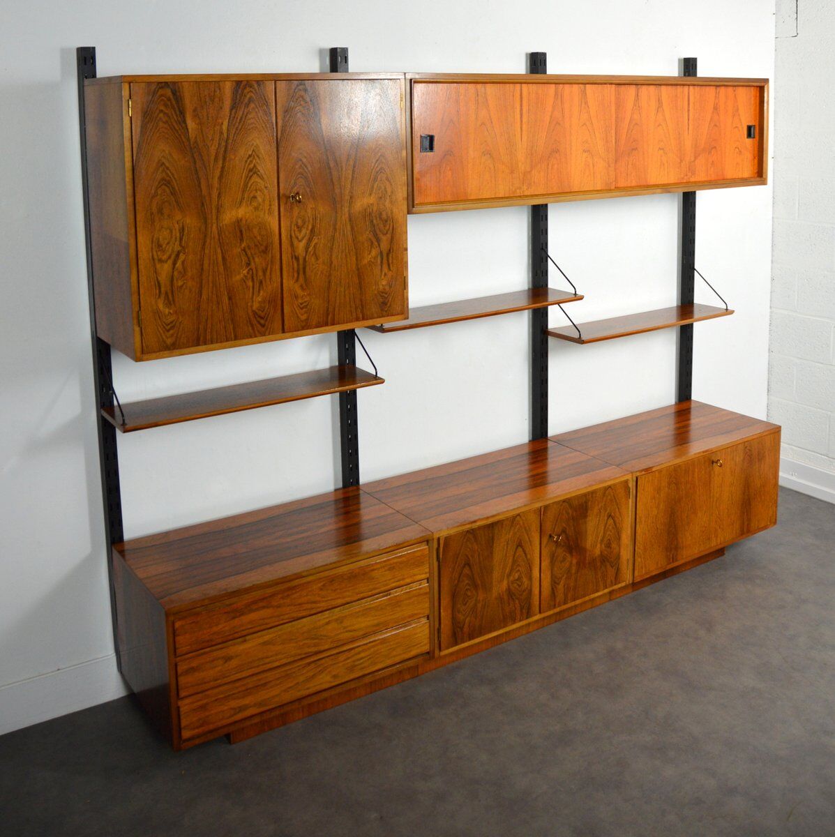 Palisandre modular bookcase 1960
