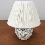 White and black art deco ceramic ball lamp