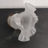 Tulip lamp shade glass paste and its brass claw
