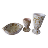 Set of ceramics signed Austry years 60 - 70