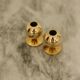 Pair of mid-century Swedish brass candle holders