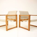 Set of Two Scandinavian Safari Armchairs by Karin Mobring, 1980s