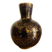 Blue and gold porcelain vase, Jean Mazeaud & Faverot, Ateliers JMF Sèvres