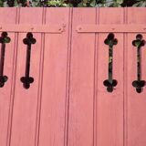 Pair of old openwork shutters