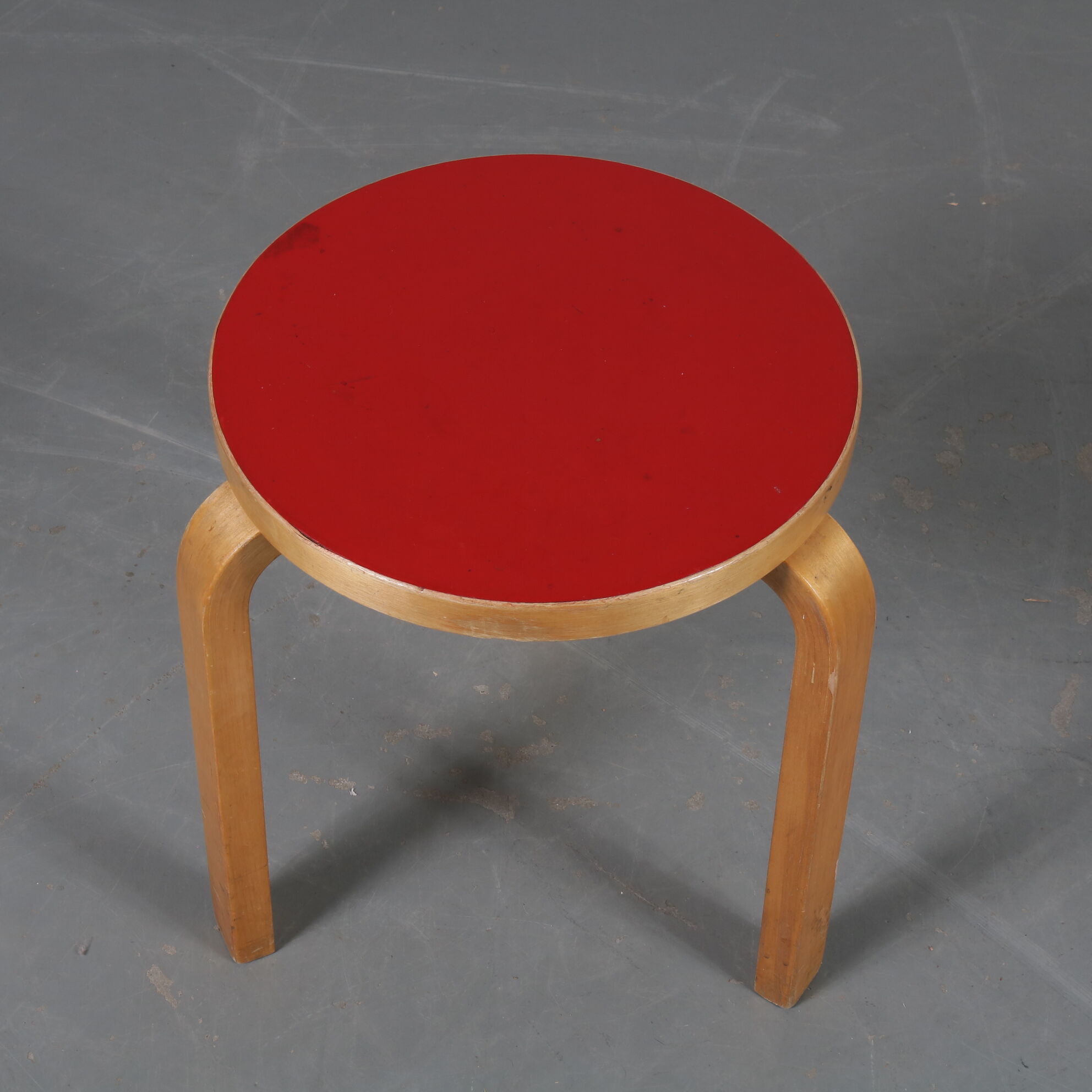 Birch stoo by Alvar Aalto, manufactured by Artek in Finland 1950