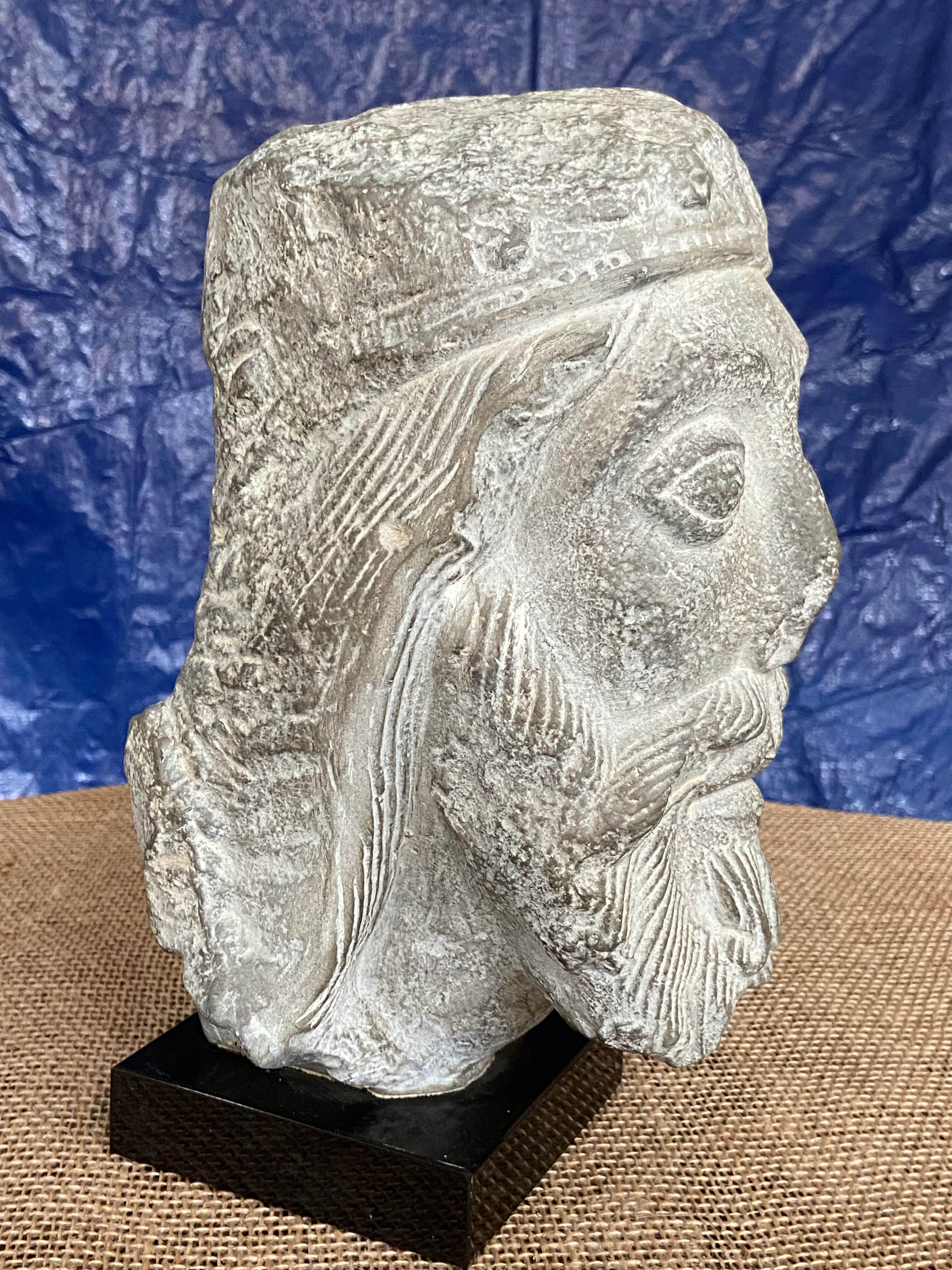 Face sculpture/Louvre museum