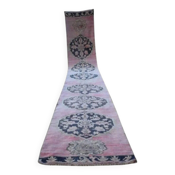 Tapis de couloir turc vintage